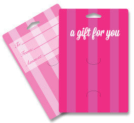PrePrinted Striped Gift Card Hanger