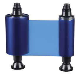 Pebble/Dualys/Quantum R2012 Blue Monochrome Ribbon (1000 Cards/Roll)