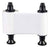 Pebble/Dualys/Quantum R2015 White Monochrome Ribbon (1000 Cards/Roll)
