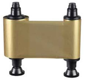 Pebble/Dualys/Quantum R2016 Gold Monochrome Ribbon (1000 Cards/Roll)