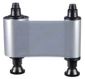 Pebble/Dualys/Quantum R2017 Silver Monochrome Ribbon (1000 Cards/Roll)